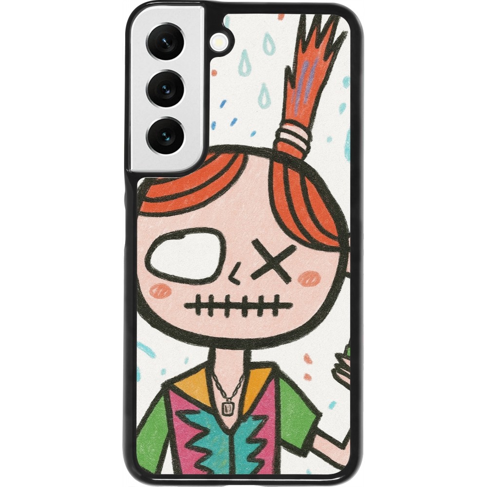 Samsung Galaxy S22 Case Hülle - Little Girl Sketch