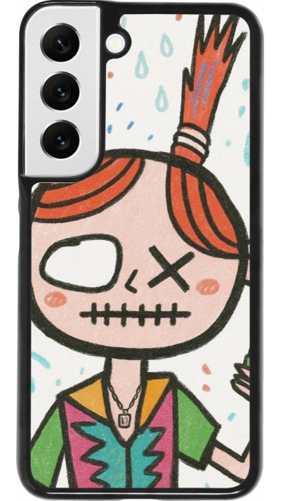 Samsung Galaxy S22 Case Hülle - Little Girl Sketch