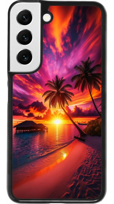 Samsung Galaxy S22 Case Hülle - Malediven Abenddämmerung Glückseligkeit