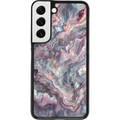 Samsung Galaxy S22 Case Hülle - Violetter silberner Marmor