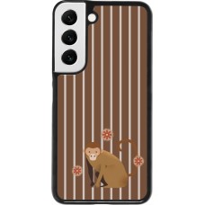 Samsung Galaxy S22 Case Hülle - Monkey with stripes