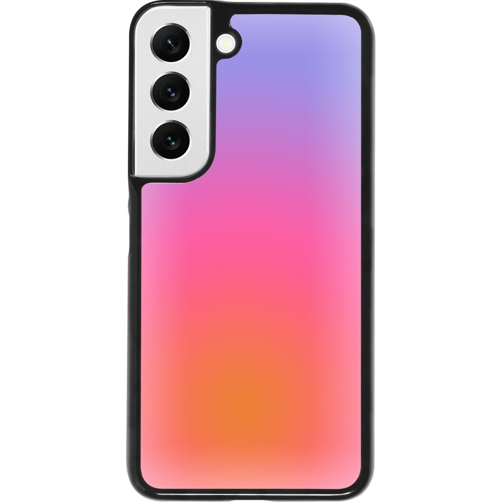 Samsung Galaxy S22 Case Hülle - Orange Pink Blue Gradient