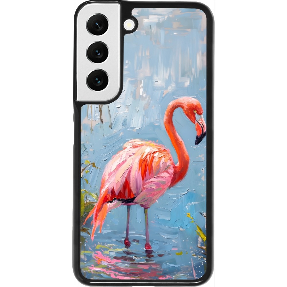 Samsung Galaxy S22 Case Hülle - Paint Flamingo