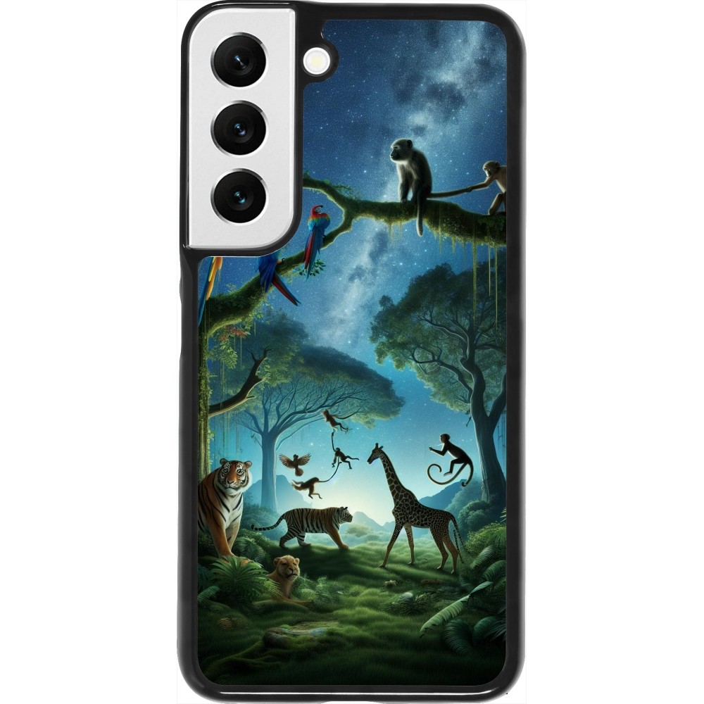 Samsung Galaxy S22 Case Hülle - Paradies der exotischen Tiere