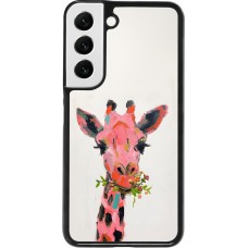 Samsung Galaxy S22 Case Hülle - Pink Girafe Paint