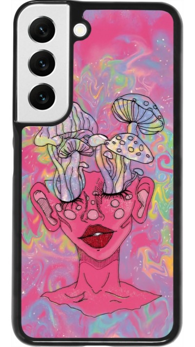 Samsung Galaxy S22 Case Hülle - Psychedelic pink mushroom