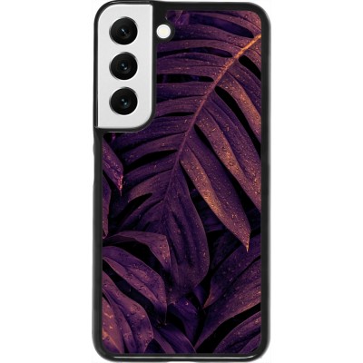 Samsung Galaxy S22 Case Hülle - Purple Light Leaves