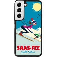 Samsung Galaxy S22 Case Hülle - Saas-Fee Ski Downhill
