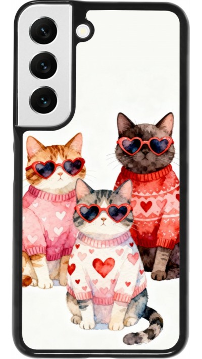 Coque Samsung Galaxy S22 - Saint Valentines Day 26 Cat Love