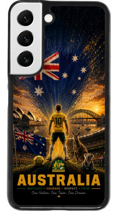 Samsung Galaxy S22 Case Hülle - Fussball Australien splash 2026