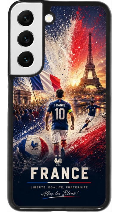 Samsung Galaxy S22 Case Hülle - Fussball Frankreich splash 2026