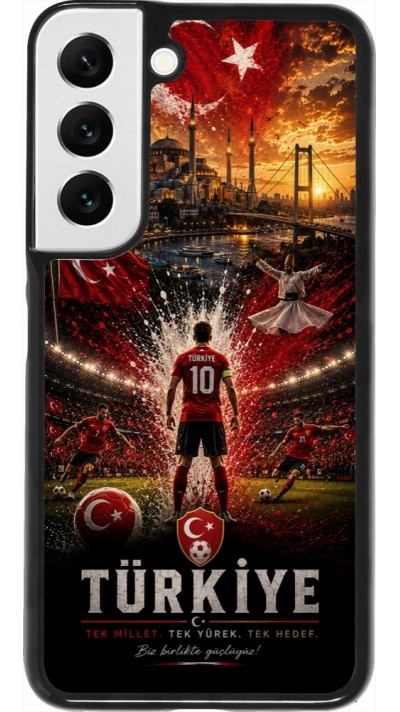 Samsung Galaxy S22 Case Hülle - Fussball Türkei splash 2026