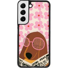 Samsung Galaxy S22 Case Hülle - Dog with newspaper 2026
