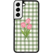 Samsung Galaxy S22 Case Hülle - Green vichy tulips 2026