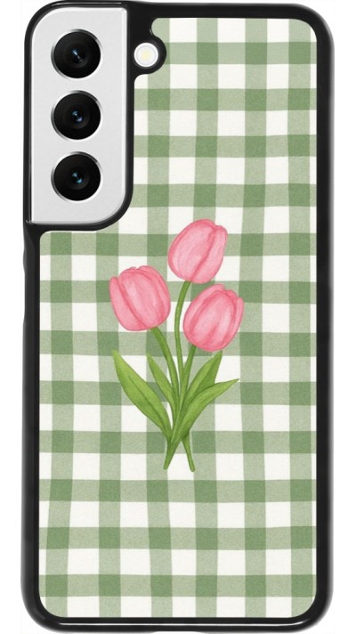 Samsung Galaxy S22 Case Hülle - Green vichy tulips 2026
