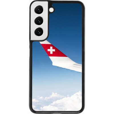 Samsung Galaxy S22 Case Hülle -  Schweizer Nationalfeiertag Sky Swiss Flag