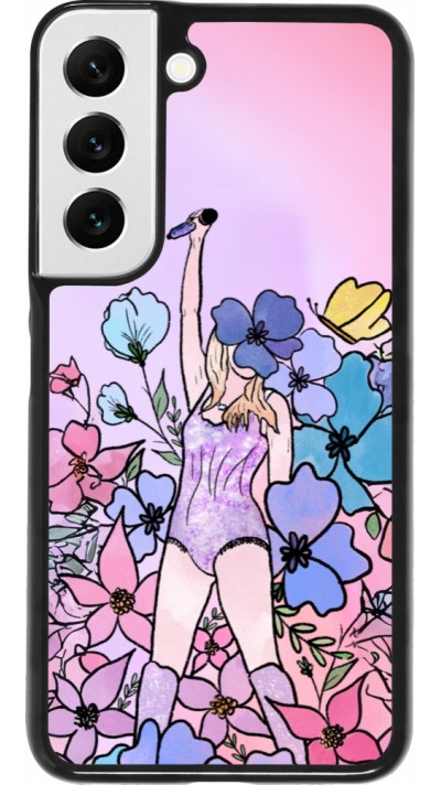 Samsung Galaxy S22 Case Hülle - Taylor Swift Sketch - Pink