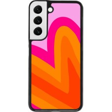 Samsung Galaxy S22 Case Hülle - Valentine 2024 heart gradient