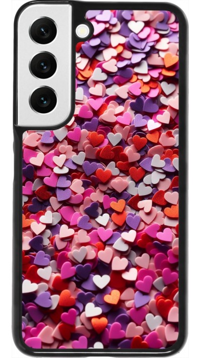 Samsung Galaxy S22 Case Hülle - Valentin 2025 Konfetti