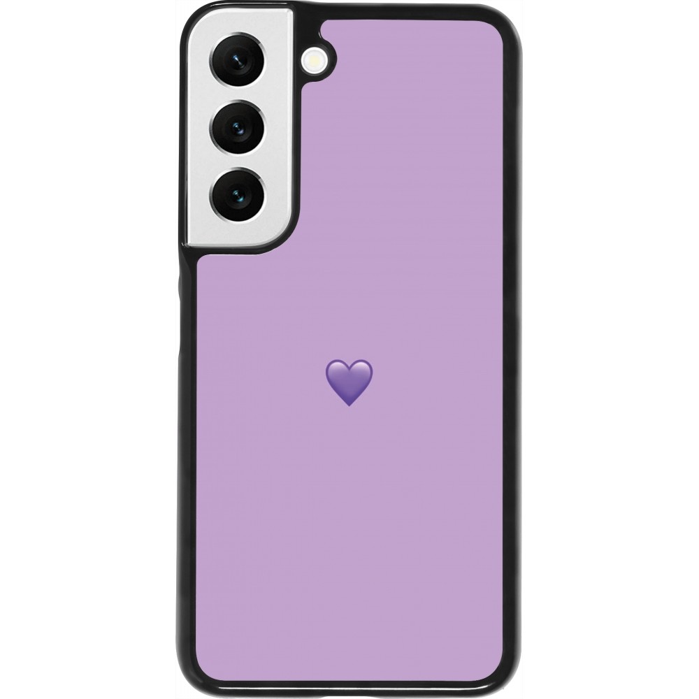 Samsung Galaxy S22 Case Hülle - Valentine 2023 purpule single heart