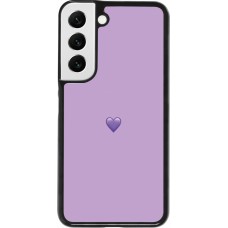 Samsung Galaxy S22 Case Hülle - Valentine 2023 purpule single heart