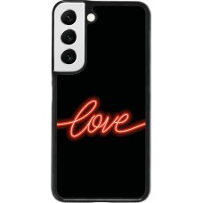 Samsung Galaxy S22 Case Hülle - Valentine 2023 neon love