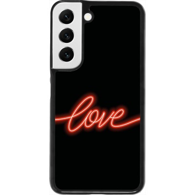 Samsung Galaxy S22 Case Hülle - Valentine 2023 neon love