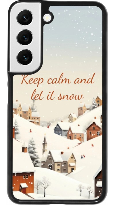 Samsung Galaxy S22 Case Hülle - Winter 25 Winter Keep calm and let it snow