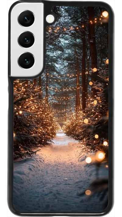 Samsung Galaxy S22 Case Hülle - Winter 25 Winter snowy road