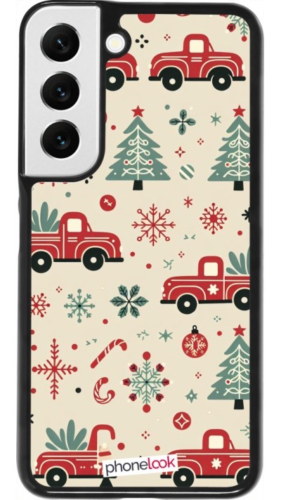 Samsung Galaxy S22 Case Hülle - Weihnachten 2024 Lkw Tanne