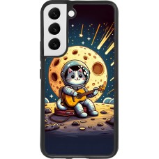 Samsung Galaxy S22 Case Hülle - Silikon schwarz AstroKatze RockMond