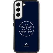 Samsung Galaxy S22 Case Hülle - Silikon schwarz Astrologie Waage