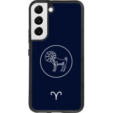 Samsung Galaxy S22 Case Hülle - Silikon schwarz Astrologie Widder