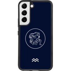 Samsung Galaxy S22 Case Hülle - Silikon schwarz Astrologie Wassermann
