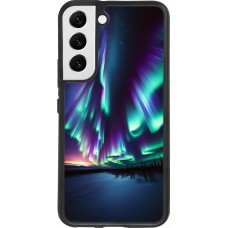 Samsung Galaxy S22 Case Hülle - Silikon schwarz Funkelndes Nordlicht