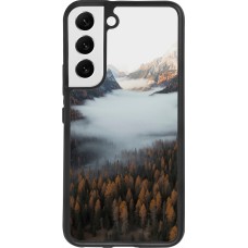 Samsung Galaxy S22 Case Hülle - Silikon schwarz Autumn 22 forest lanscape