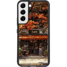 Samsung Galaxy S22 Case Hülle - Silikon schwarz Autumn 25 Coffee shop