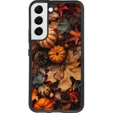 Samsung Galaxy S22 Case Hülle - Silikon schwarz Autumn 25 Pumpkin