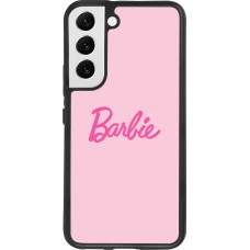 Samsung Galaxy S22 Case Hülle - Silikon schwarz Barbie Text