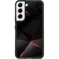 Hülle Samsung Galaxy S22 - Silikon schwarz Black Red Lines