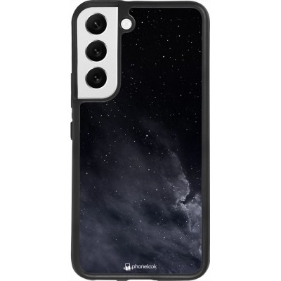 Hülle Samsung Galaxy S22 - Silikon schwarz Black Sky Clouds