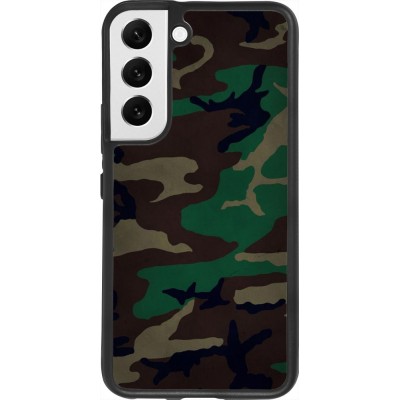 Hülle Samsung Galaxy S22 - Silikon schwarz Camouflage 3