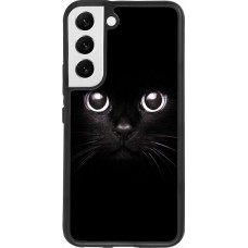 Hülle Samsung Galaxy S22 - Silikon schwarz Cat eyes