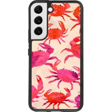Samsung Galaxy S22 Case Hülle - Silikon schwarz Crabs Paint