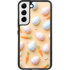 Samsung Galaxy S22 Case Hülle - Silikon schwarz Easter 2026 Pattern Easter