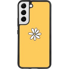 Samsung Galaxy S22 Case Hülle - Silikon schwarz Easter 2023 daisy