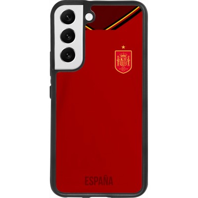 Samsung Galaxy S22 Case Hülle - Silikon schwarz Spanien 2022 personalisierbares Fußballtrikot