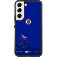 Samsung Galaxy S22 Case Hülle - Silikon schwarz Haiti 2026 personalisierbares Fussballtrikot