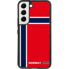 Samsung Galaxy S22 Case Hülle - Silikon schwarz Norwegen 2026 personalisierbares Fussballtrikot