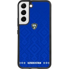 Samsung Galaxy S22 Case Hülle - Silikon schwarz Usbekistan 2026 personalisierbares Fussballtrikot